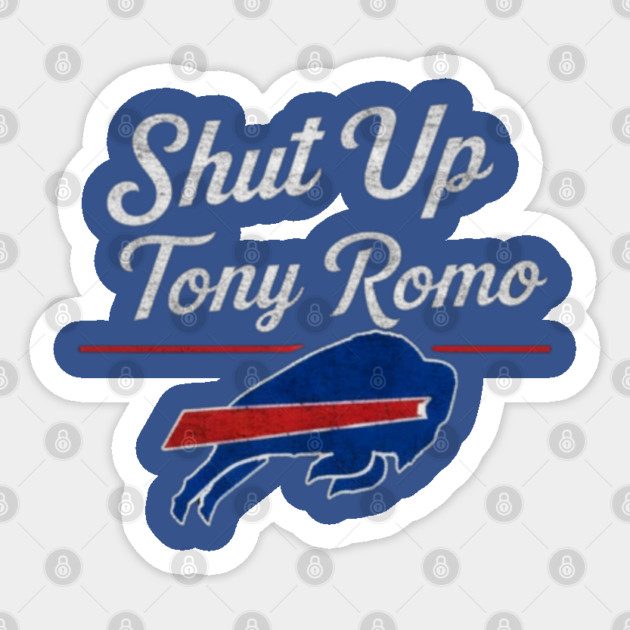 Shut Up Tony Romo Sticker by dtr_art