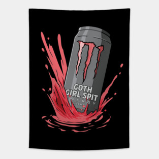 Goth Girl Spit Tapestry