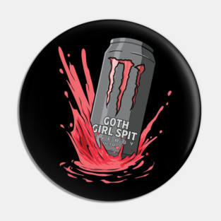 Goth Girl Spit Pin
