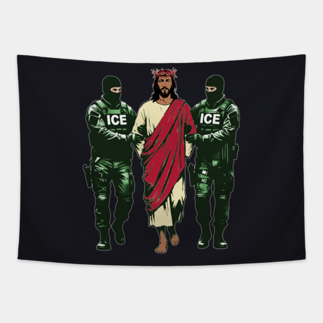 If Jesus Came To The United States Today Tapestry by Charles's Store 8