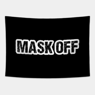 Mask Off, Gritty Outline Tapestry