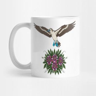 Flying Blue-footed Booby Nature Design Mug