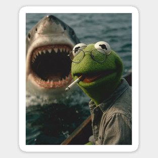 Frog Smoking Meme Sticker