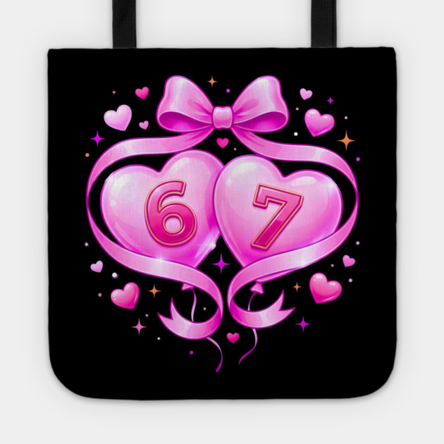 67 Valentines Day Tote by Creatifly Graphic Tees