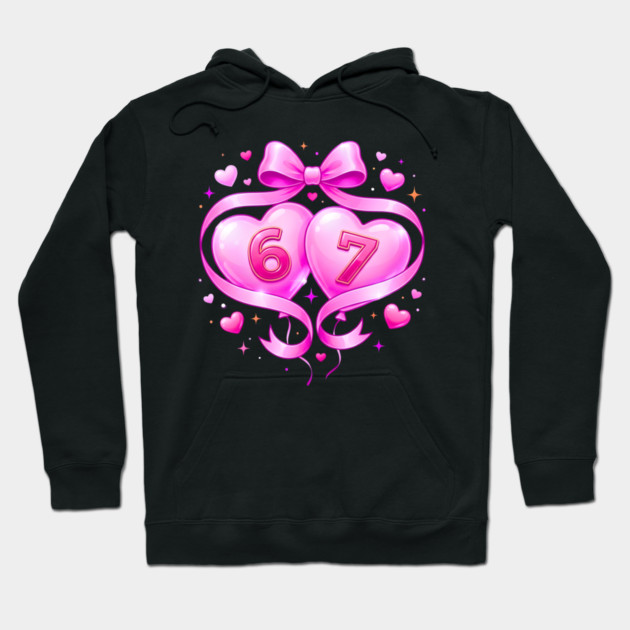 67 Valentines Day Hoodie by Creatifly Graphic Tees