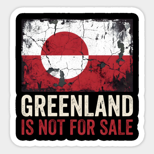 Greenland Is Not For Sale Magnet by Creatifly Graphic Tees