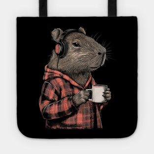 Capybara Hipster Funny Capybara Tote