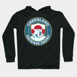 Greenland Defense Front Hoodie