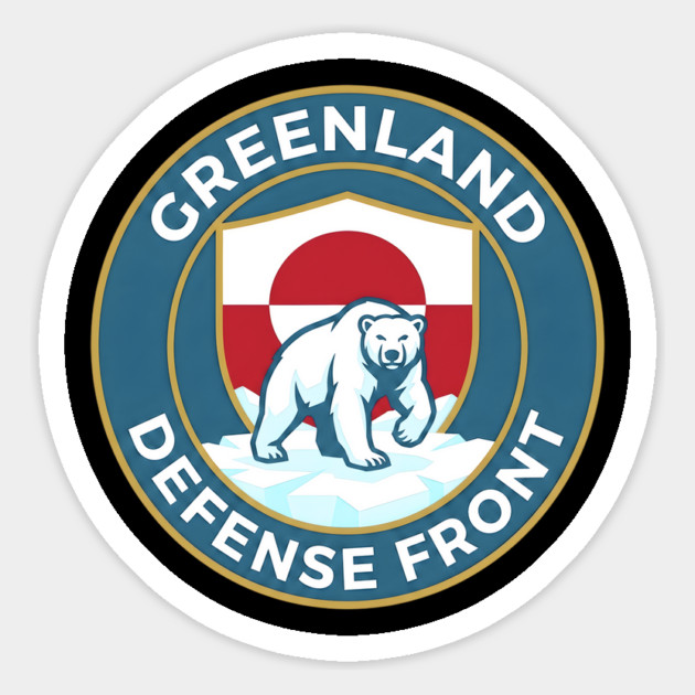 Greenland Defense Front Magnet by Creatifly Graphic Tees