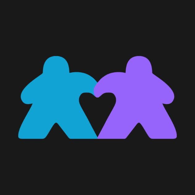 Valentine's Meeples Heart by Board Game Blitz