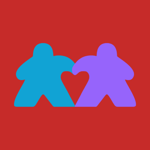 Valentine's Meeples Heart by Board Game Blitz