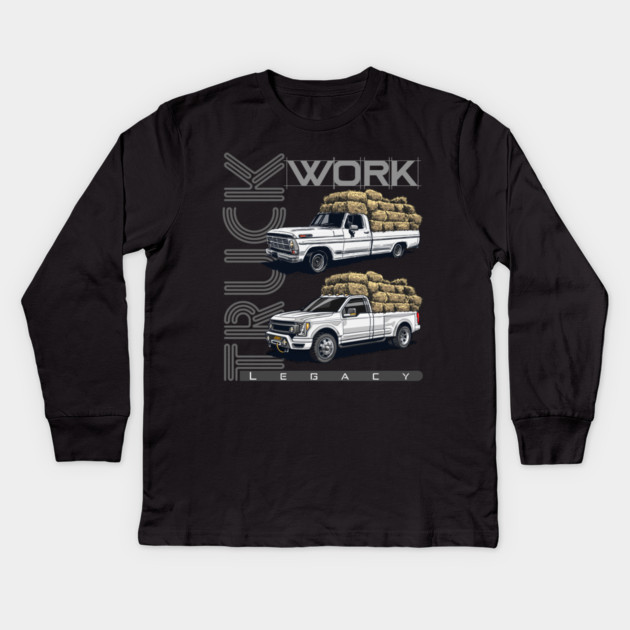 ford f series Kids Long Sleeve T-Shirt by monsalveautos