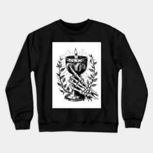 Chalice b&w Crewneck Sweatshirt