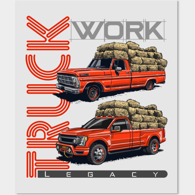 classic Ford F Series Wall Art by monsalveautos