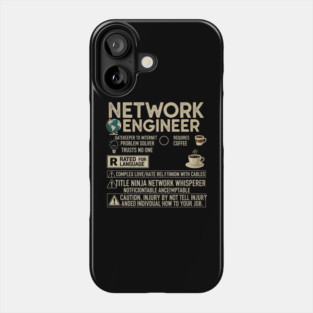 Network Engineer Facts - Beige Phone Case