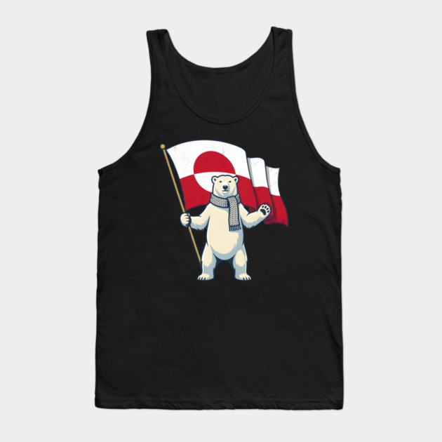 I Stand With Greenland Tank Top by Creatifly Graphic Tees