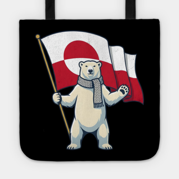 I Stand With Greenland Tote by Creatifly Graphic Tees