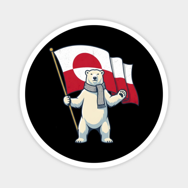 I Stand With Greenland Magnet by Creatifly Graphic Tees