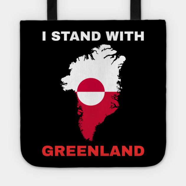 I Stand With Greenland Tote by Creatifly Graphic Tees