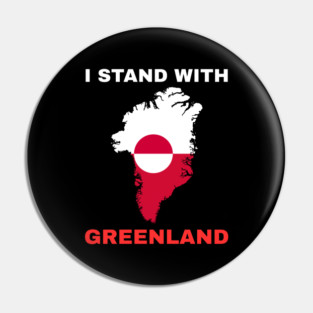 I Stand With Greenland Pin