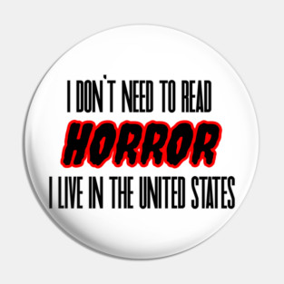 Horror Shirt Pin