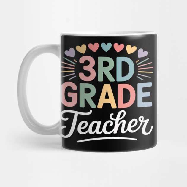 Third Grade Teacher Appreciation 3rd Grade Teacher by Ink Lines