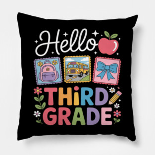 Third Grade Back To School First Day Teacher Pillow