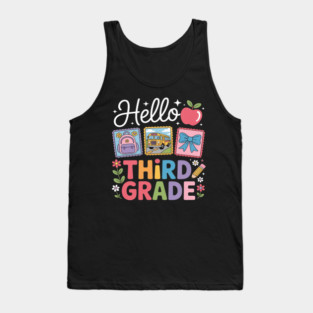 Third Grade Back To School First Day Teacher Tank Top