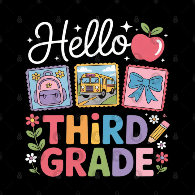 Third Grade Back To School First Day Teacher by Ink Lines