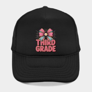 Third Grade Coquette Bow Teachers Back to School Hat