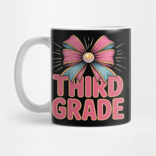 Third Grade Coquette Bow Teachers Back to School Mug