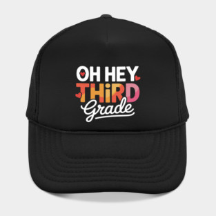 Third Grade Girl Back To School Students Teacher Hat