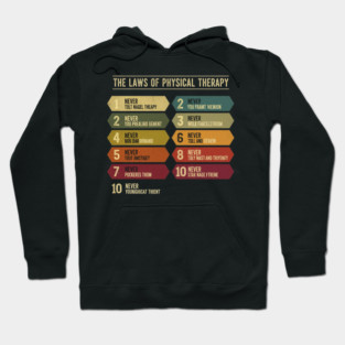 The Laws of Physical Therapy Funny Version Hoodie