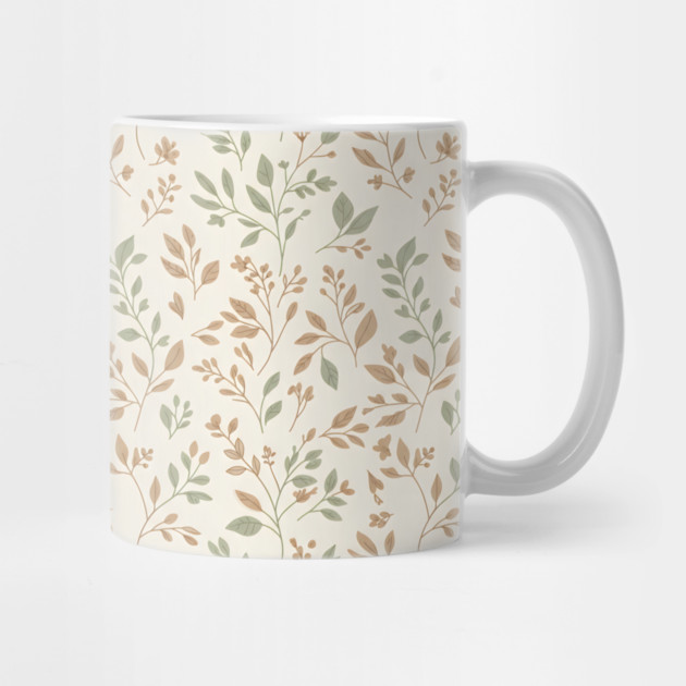 Minimal Botanical Pattern by Ink magic