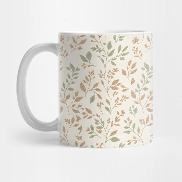 Minimal Botanical Pattern by Ink magic