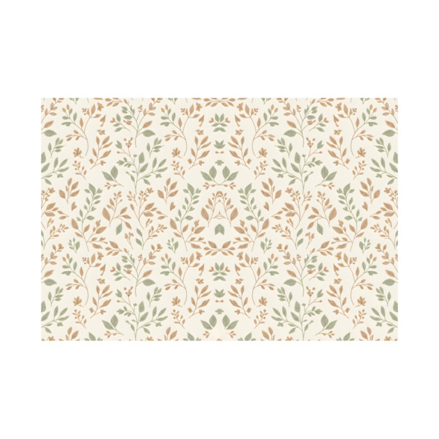 Minimal Botanical Pattern by Ink magic