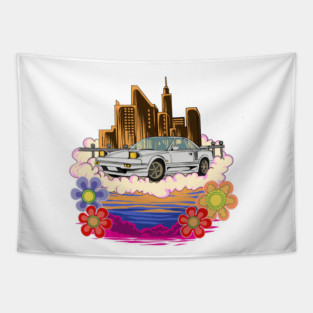 car culture design apparel Tapestry