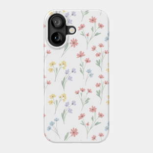 Soft Wildflower Aesthetic Pattern Phone Case