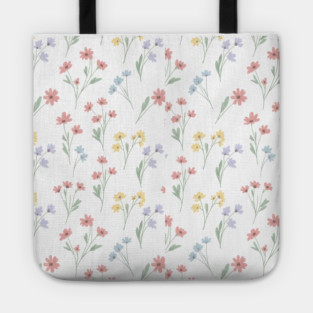 Soft Wildflower Aesthetic Pattern Tote
