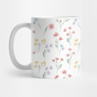 Soft Wildflower Aesthetic Pattern Mug