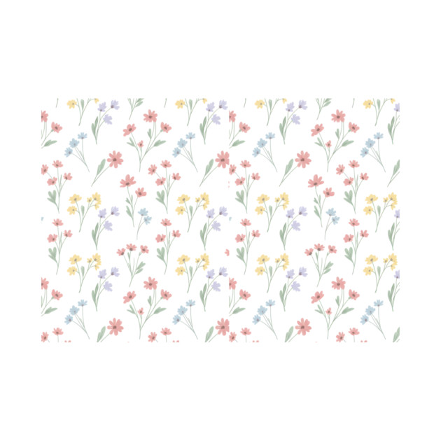 Soft Wildflower Aesthetic Pattern by Ink magic