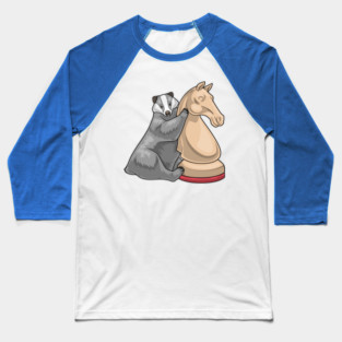 Badger Chess piece Knight Chess Baseball T-Shirt