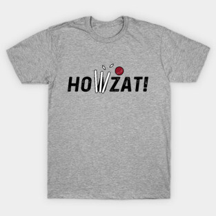 Cricket Lover Howzat Ball And Wicket Cricket Fan T-Shirt
