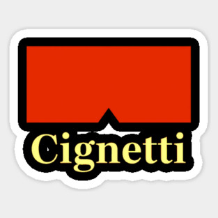 Cignetti Retro Vintage 90's Sticker