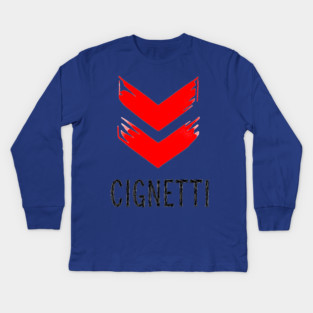 Cignetti Retro Vintage 90's Kids Long Sleeve T-Shirt