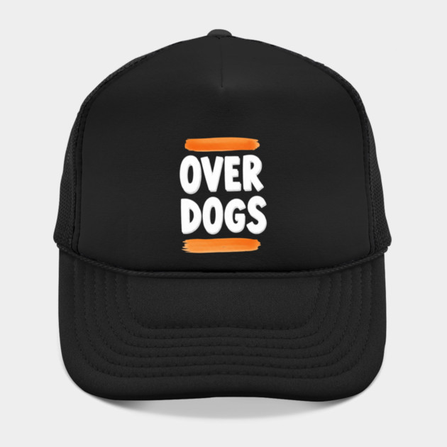 Over Dogs Minimalist Typographic Shirt | Orange Bar Aesthetic Tee by OUTFITPAW