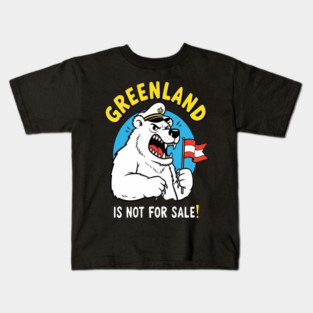 Vintage Greenland is Not for Sale Kids T-Shirt