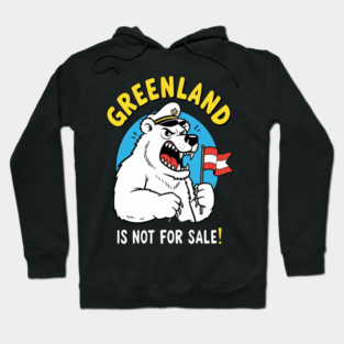 Vintage Greenland is Not for Sale Hoodie