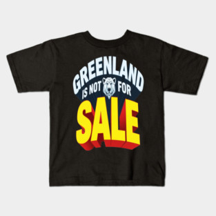 Vintage Greenland is Not for Sale Kids T-Shirt