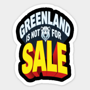 Vintage Greenland is Not for Sale Sticker